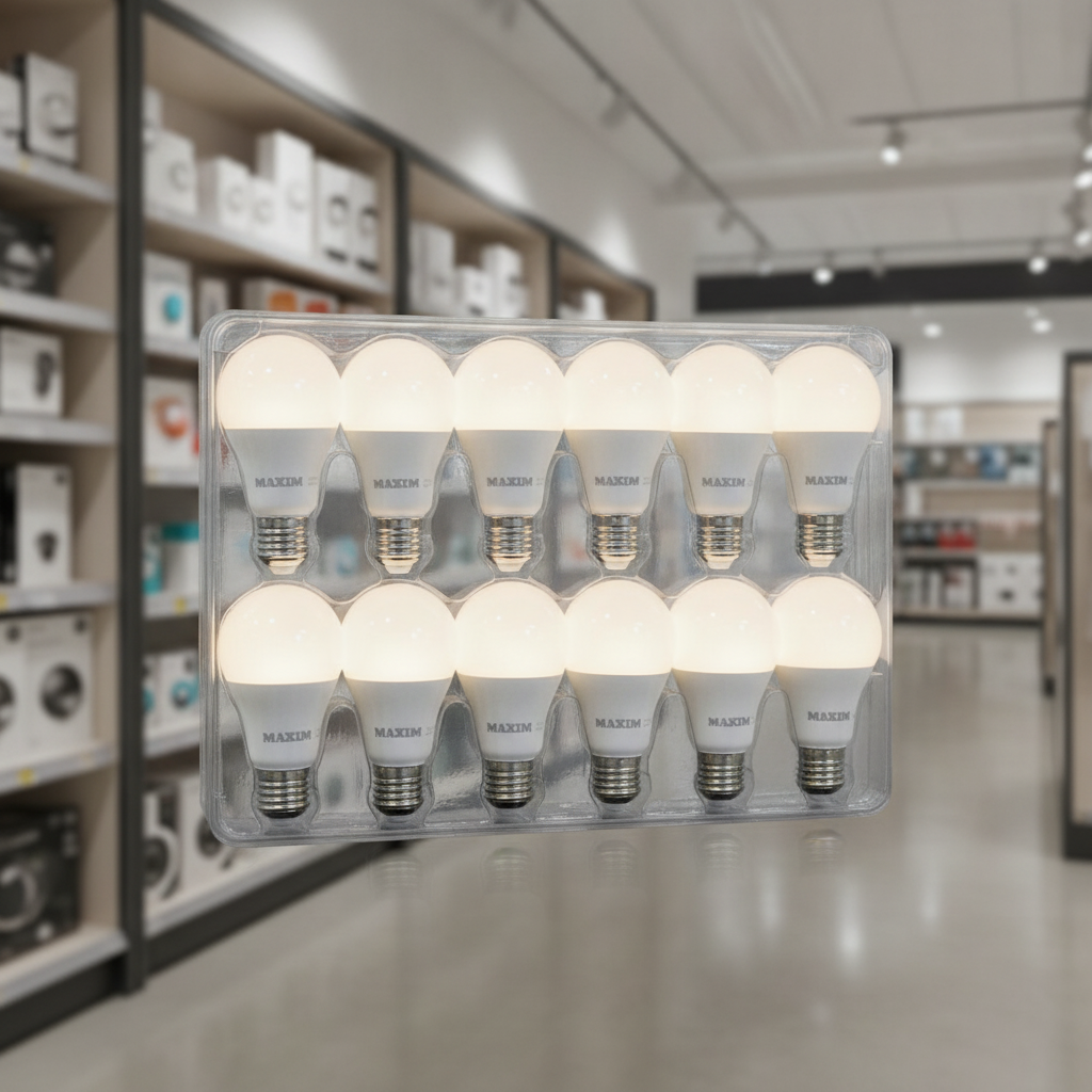 Plastic & Aluminium LED GLS Bulbs 10W for Retail Display (Pack of 10)
