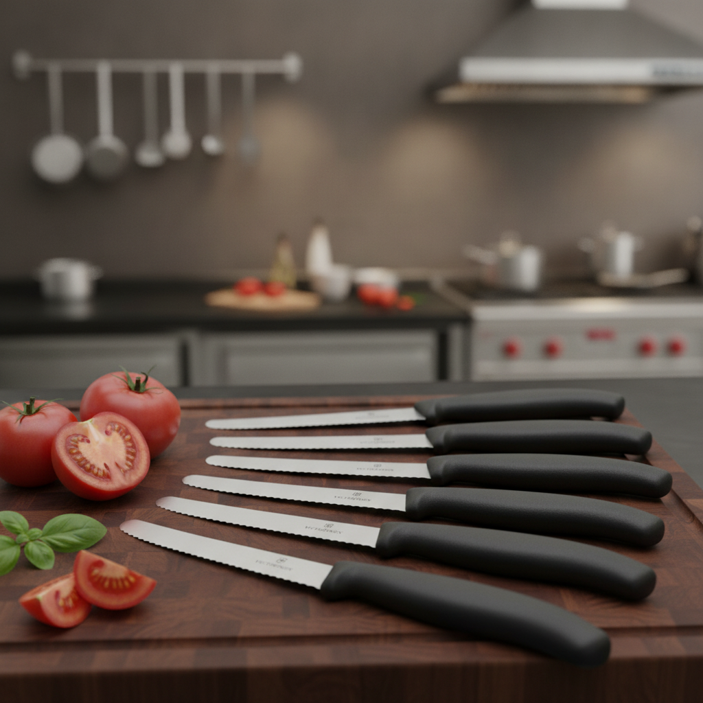 Stainless Steel Tomato & Table Knife 11cm for Catering (Pack of 6)
