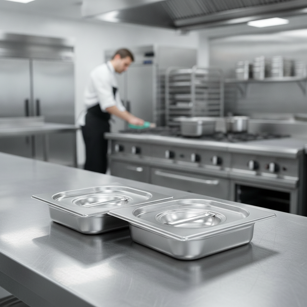 304 Stainless Steel Gastronorm Tray Lid for Commercial Catering
