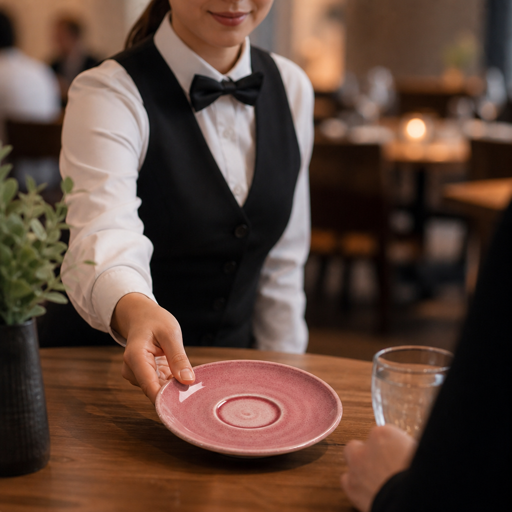 Alumina Saucers 152mm Vitrified Ceramic for All Courses (Pack of 12)