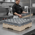 Polypropylene Beige Camrack 30 Compartment Rack for Safe Transport