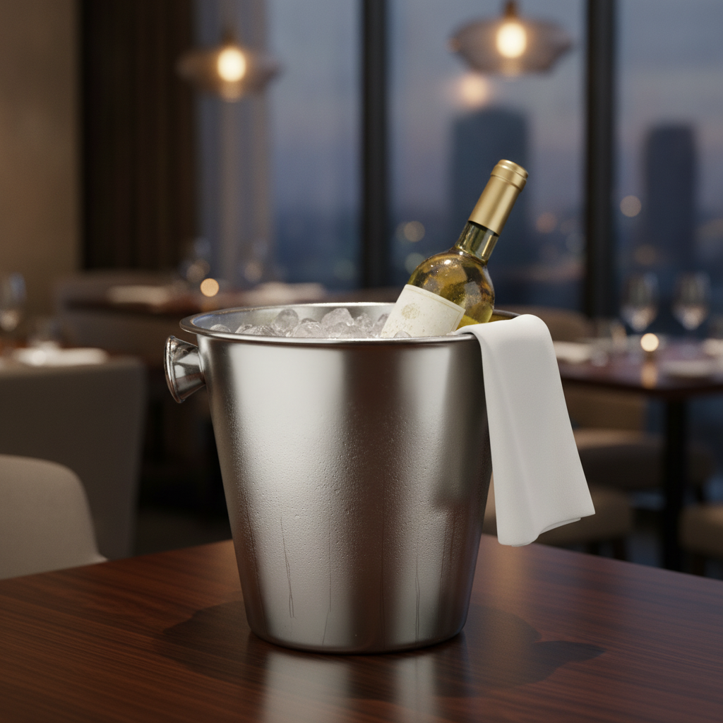 Stainless Steel Wine Bucket 4.59L for Entertaining Guests