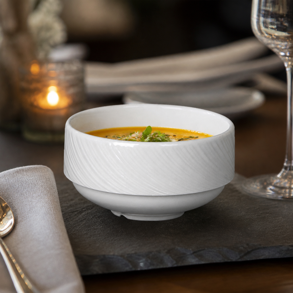 Spyro Unhandled Soup Cups 285ml for Professional Catering - Pack of 36