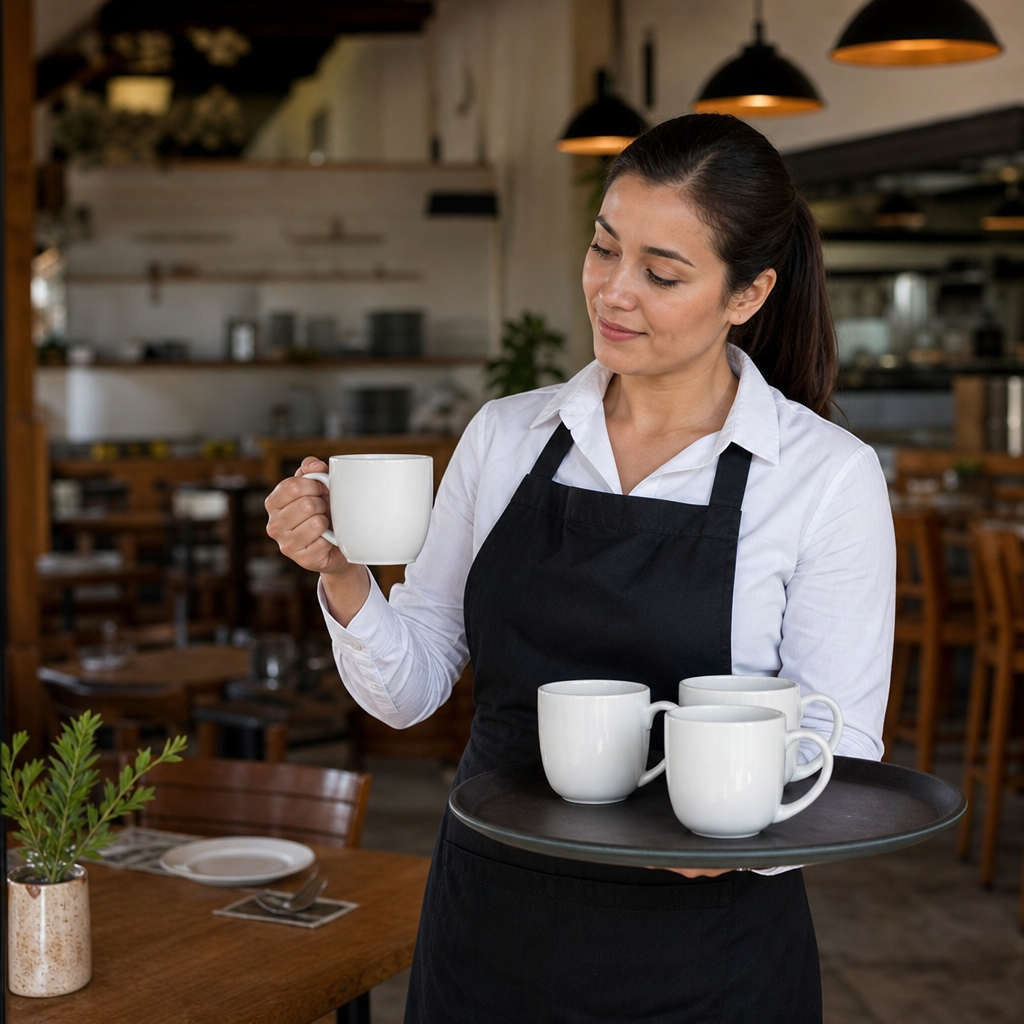 Alumina Vitrified City Mugs 285ml China for Cafés & Restaurants (Pack of 12)