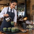 Mug Alumina 114ml Green Vitrified Ceramic for All Courses (Pack of 12)