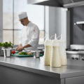 Clear Plastic Sauce Bottle 340ml for Professional Catering