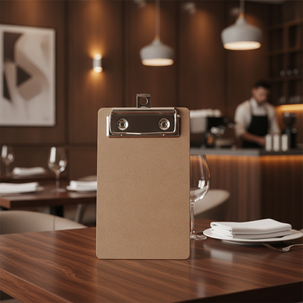 Wooden Bill Presenter Clipboard for Restaurants