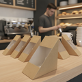 Recyclable Paperboard Deep Sandwich Wedges for Takeaway Service (Pack of 500)