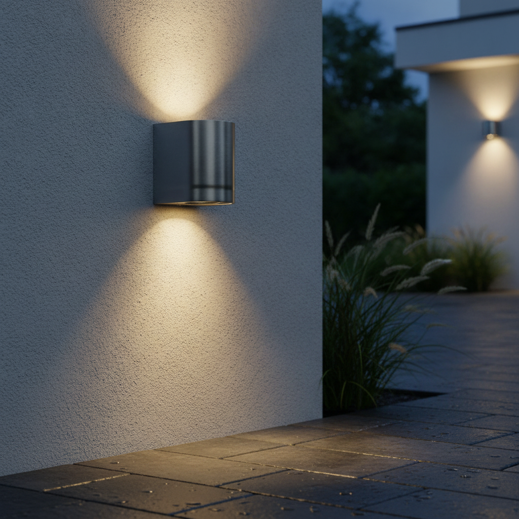 Stainless Steel Outdoor Wall Light for Patios & Driveways