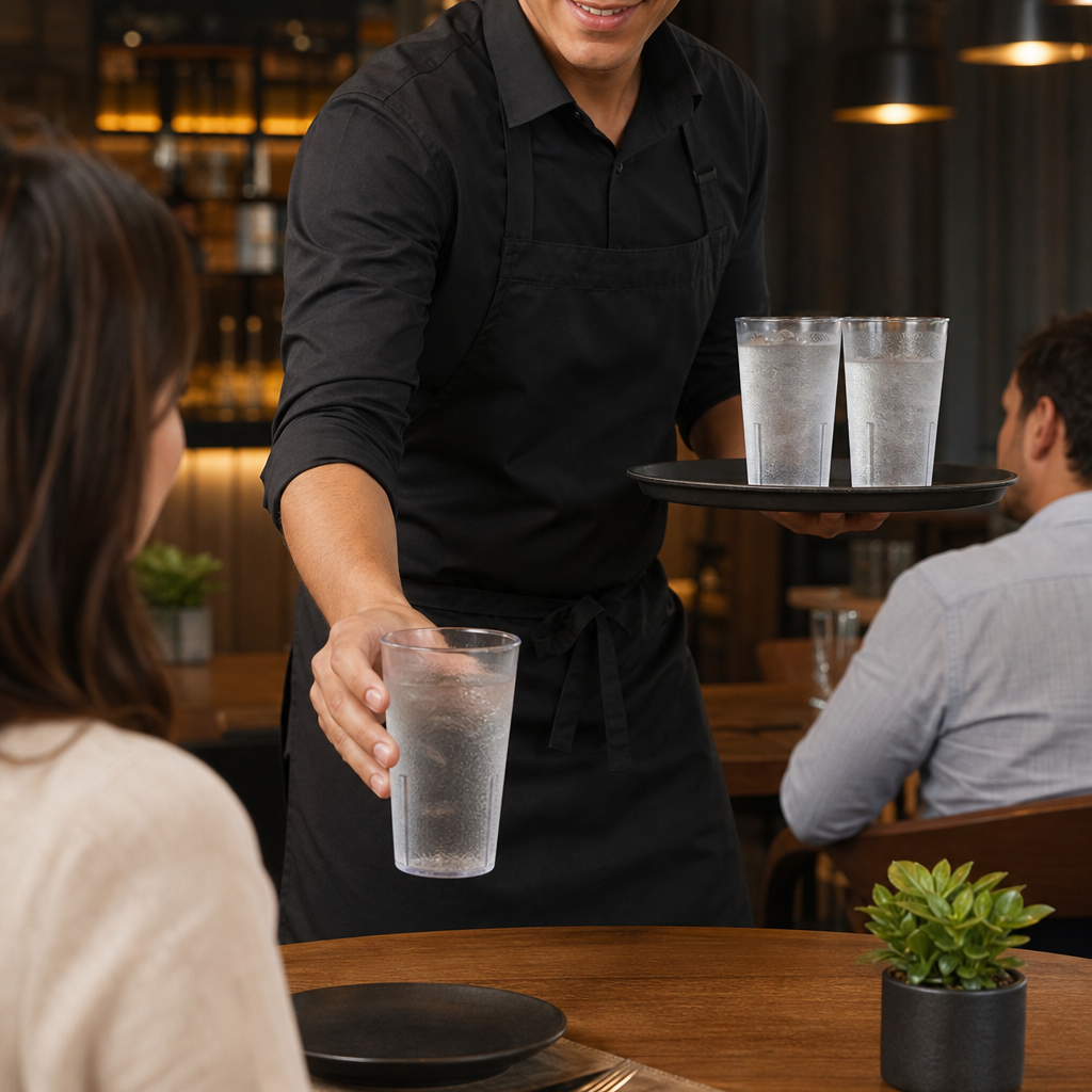 Polystyrene Clear Plastic Tumblers 650ml for Caf? & Restaurants (Pack of 72)