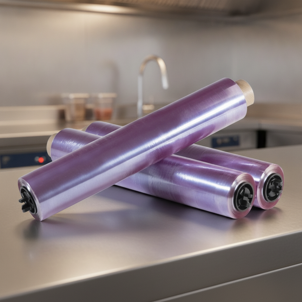 PVC Cling Film 300mm x 225m for Food Preservation (Pack of 3)