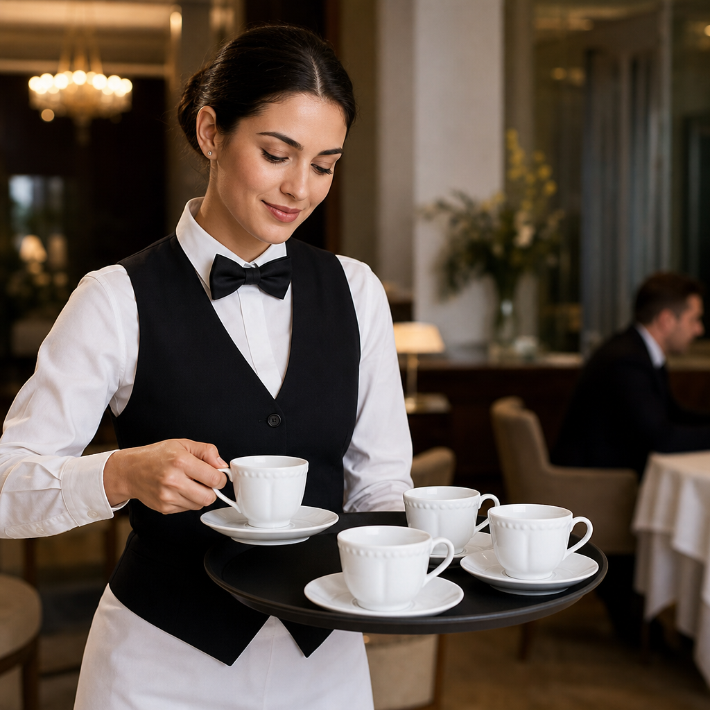 Tea Cups 220ml Porcelain for Catering Establishments (Pack of 24)