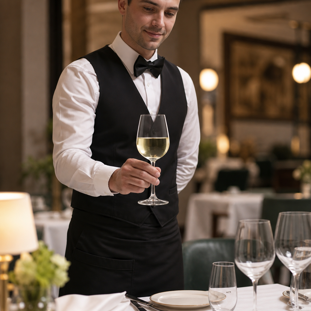 Clear Glass White Wine Glass 230ml for Bars & Restaurants (Pack of 6)