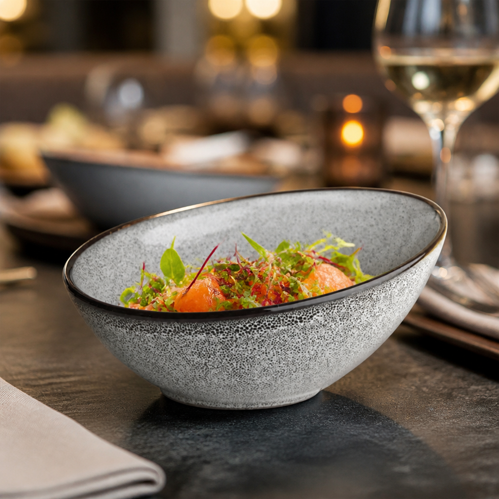 Porcelain Sloping Bowls 170ml for Buffets & Table Settings