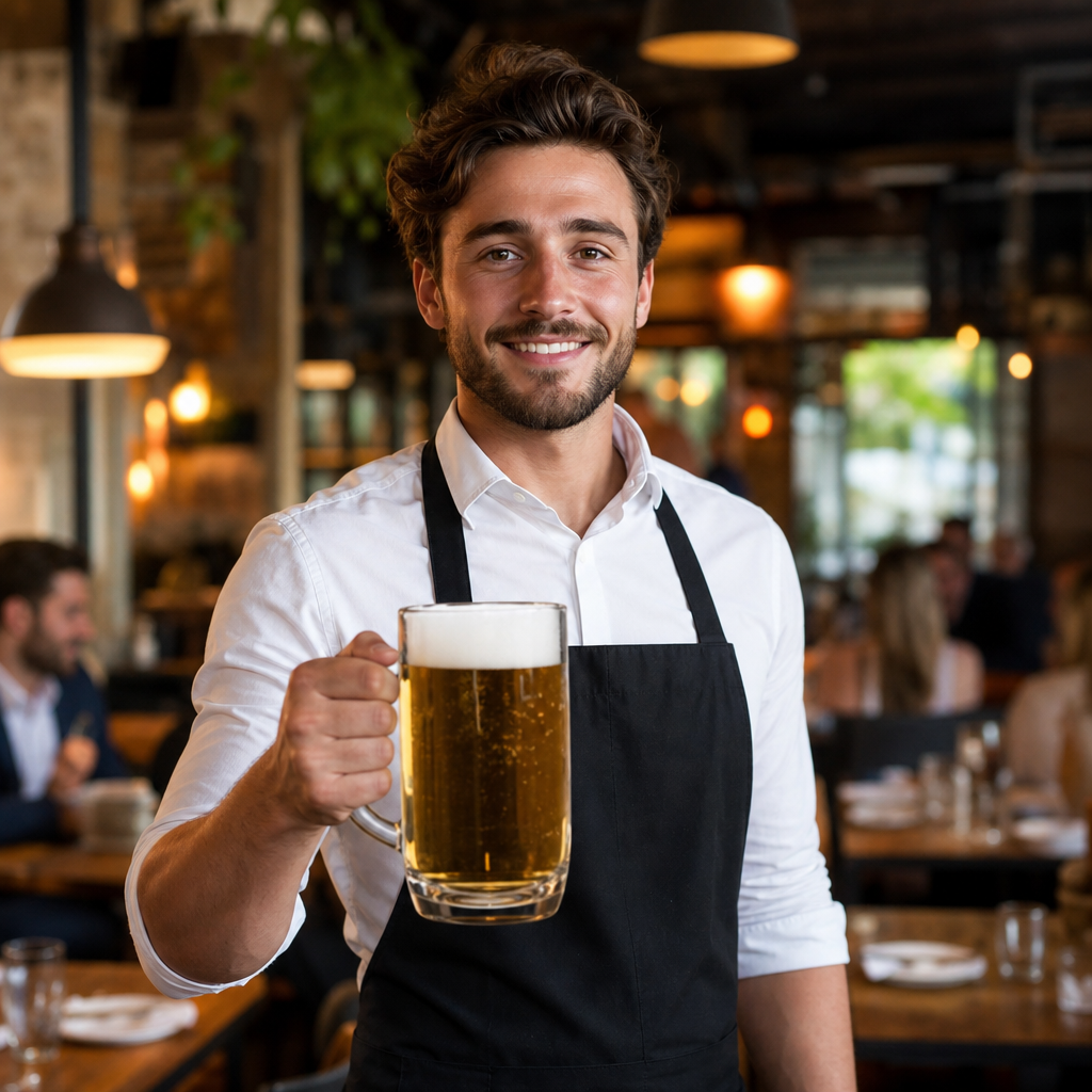 Clear Glass Beer Tankard 570ml for Bars & Pubs (Pack of 12)