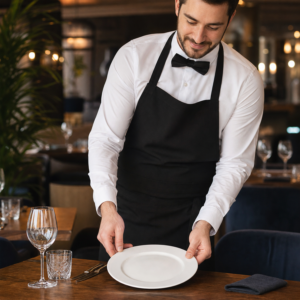 Plates 232mm Porcelain for Restaurants & Cafés (Pack of 12)