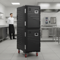 Low Density Polyethylene Double Compartment Food Pan Carrier for Catering & Hospitality