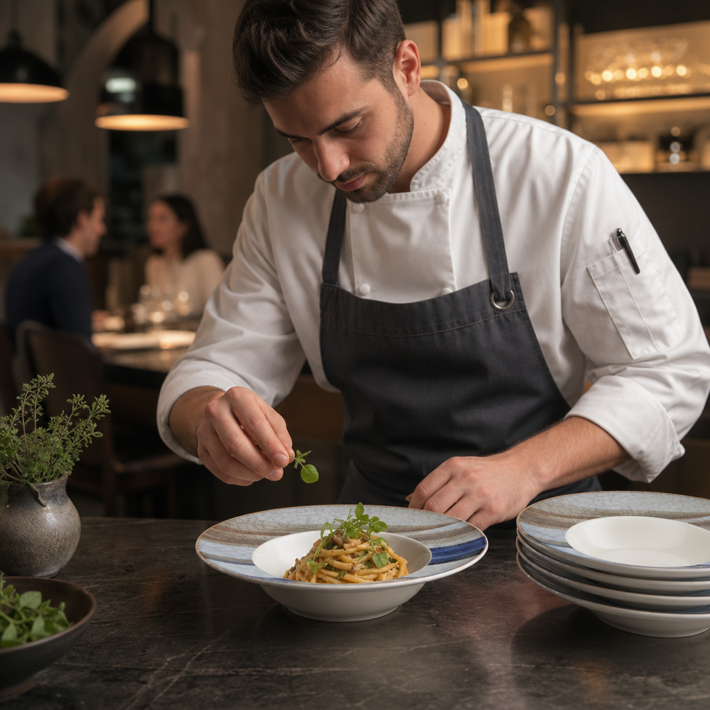 Pasta Bowls 265mm Porcelain for Restaurants & Catering (Pack of 6)