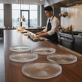 Glass Plates 230mm for Buffet Displays (Pack of 6)