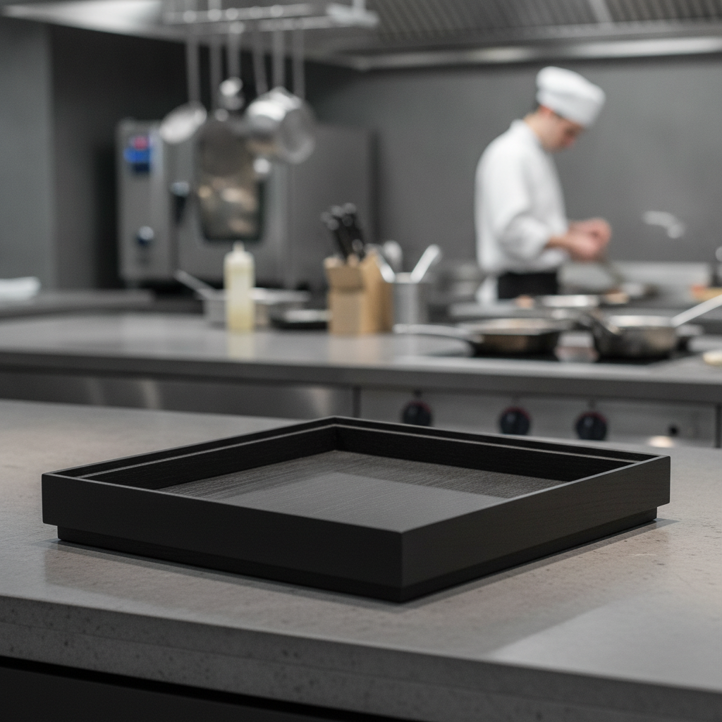 Black Oak Wooden Box GN 1/2 for Buffet Presentations