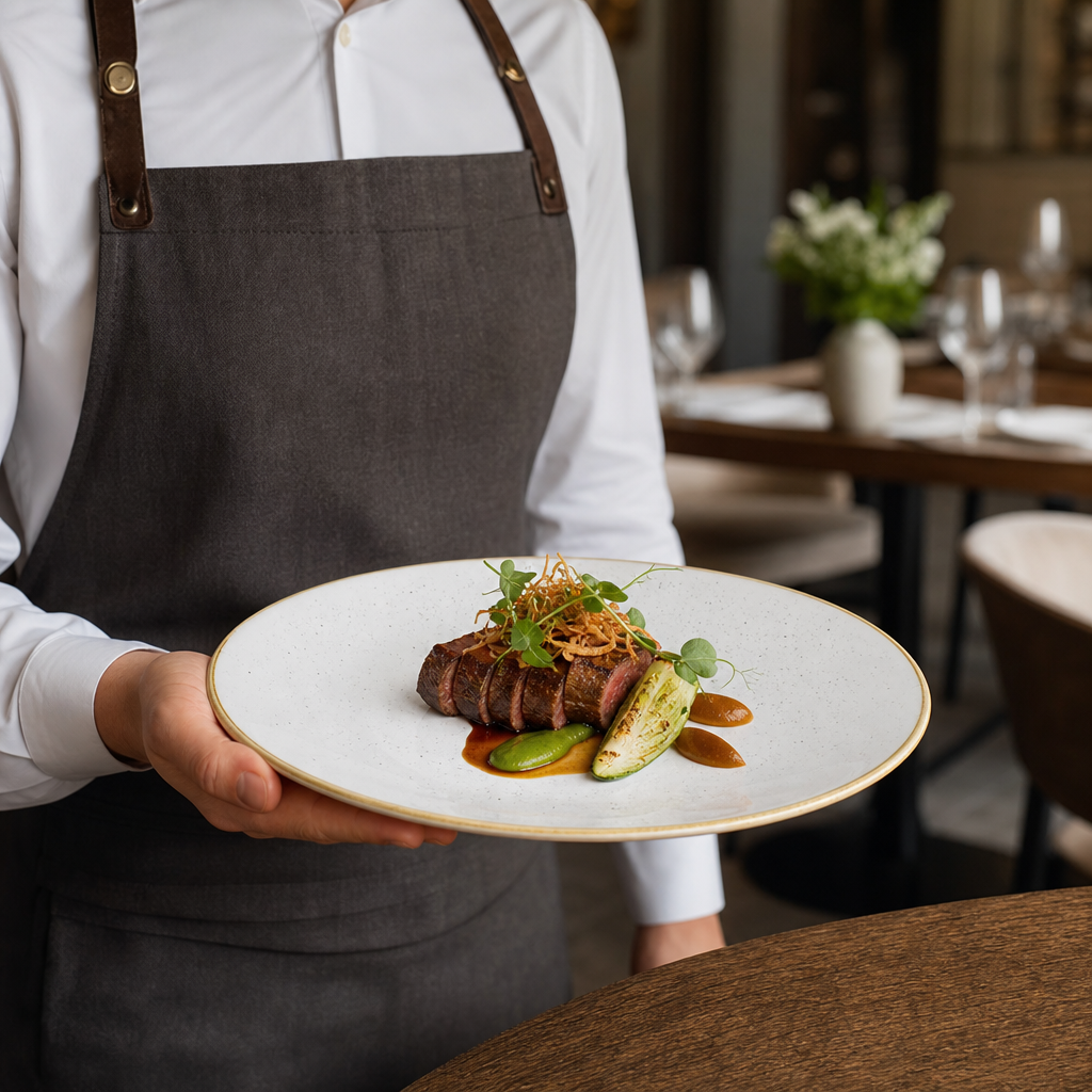 Plates 260mm Vitrified Ceramic for Restaurants (Pack of 12)