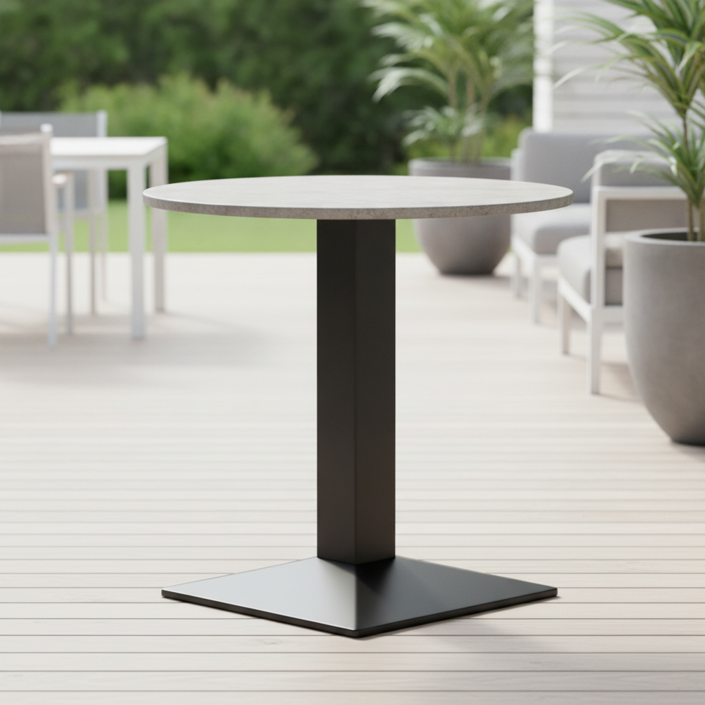 Concrete Round Dining Table 600mm for Indoor & Outdoor Use