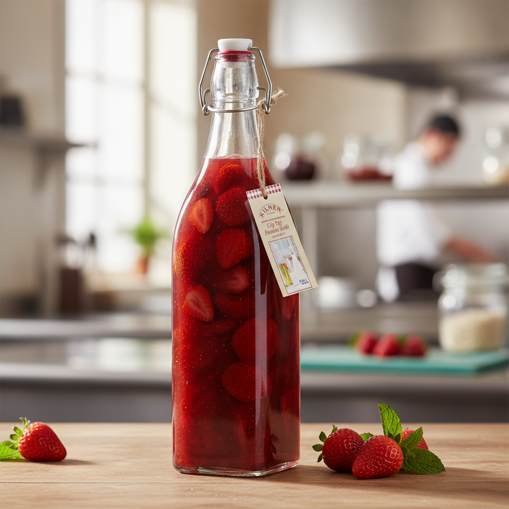 Glass Swing Top Preserve Bottle 1000ml for Storing Preserves