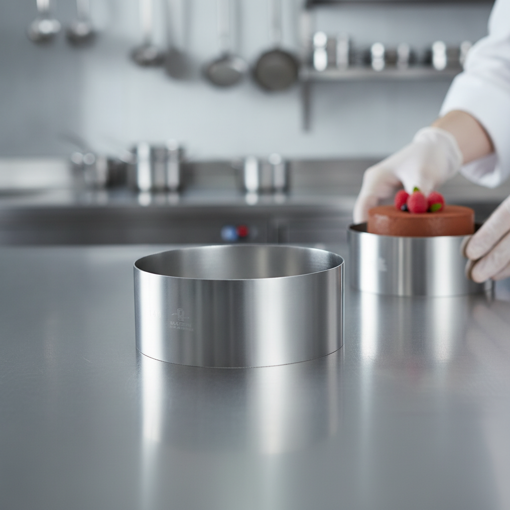 Stainless Steel Mousse Ring 140mm for Professional Kitchens