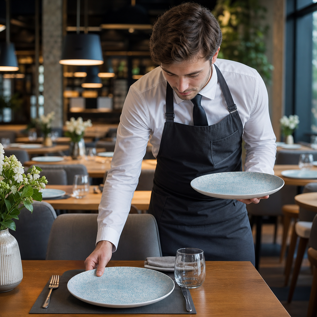 Coupe Plates 288mm Aqua Vitrified Ceramic for Dining (Pack of 12)