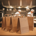 Recycled Paper Carrier Bags 11.6L for Takeaway & Gifts (Pack of 250)