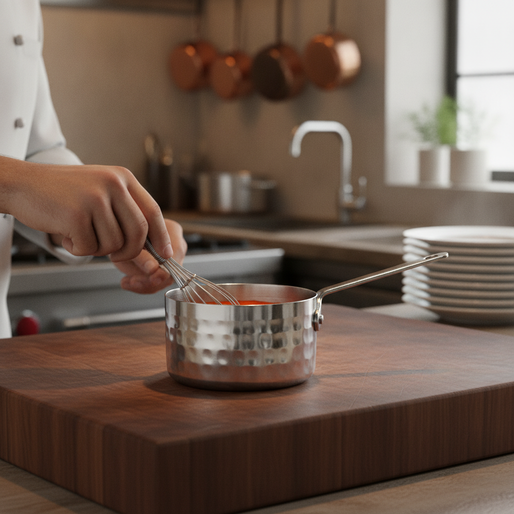 Stainless Steel Mini Saucepan 70mm for Food Presentation