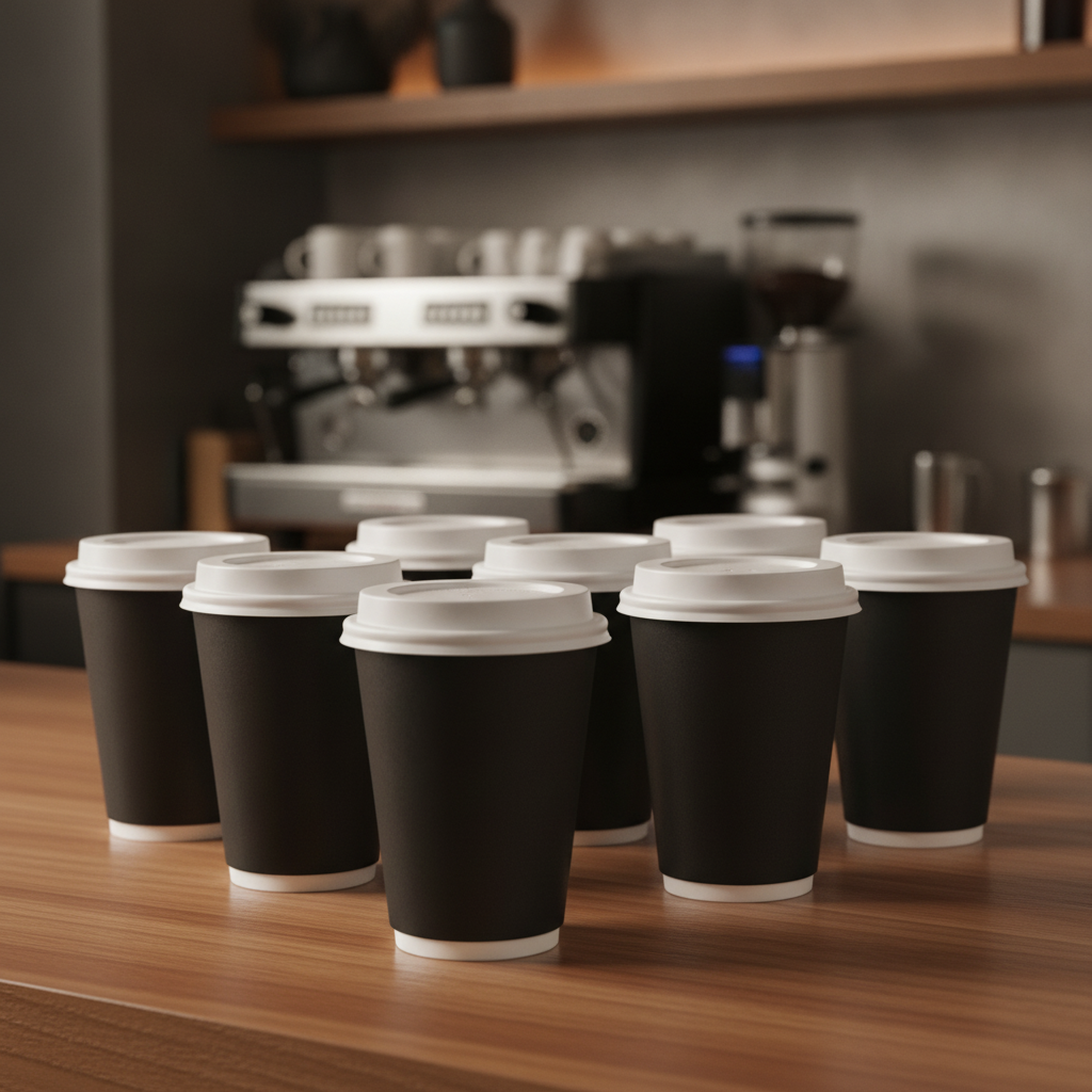 Paper Hot Cups 12oz for Takeaway Service (Pack of 300)