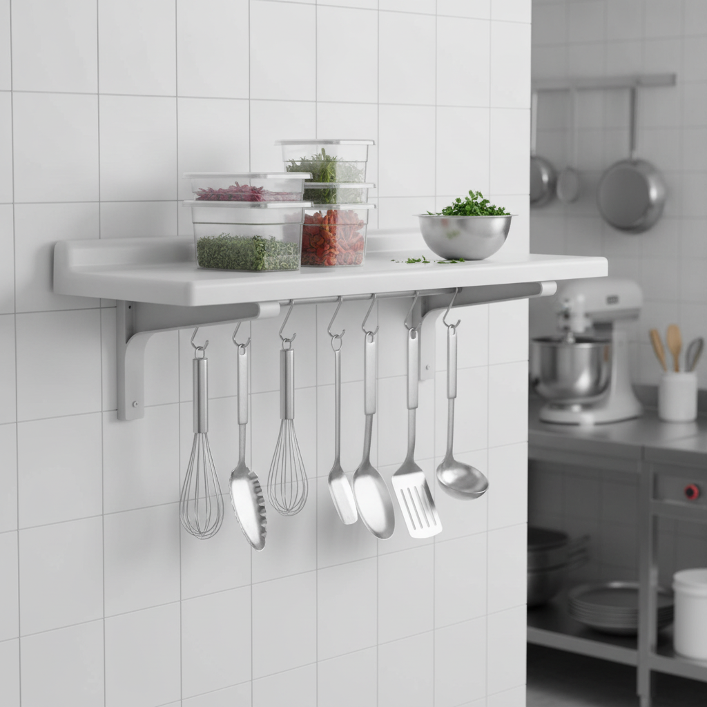 Polypropylene Wall Shelf 910mm for Commercial Kitchens