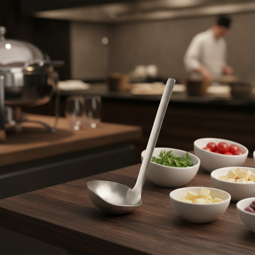 Stainless Steel Vintage Look Spoon 125mm for Buffets