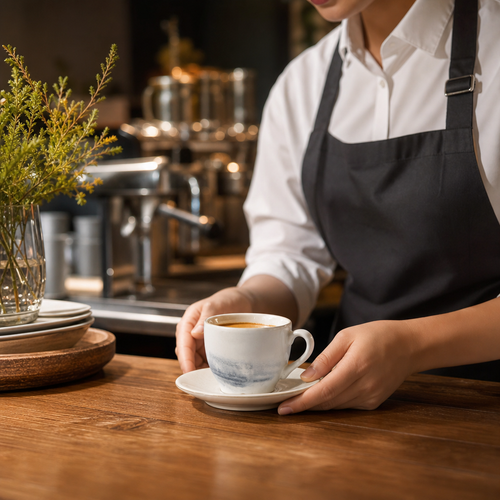 China Espresso Cup 99ml with Semi-Matte Glaze for Professional Use (Pack of 12)