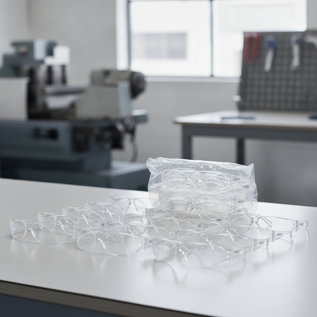 Polycarbonate Clear Safety Glasses for Commercial Use (Pack of 20)