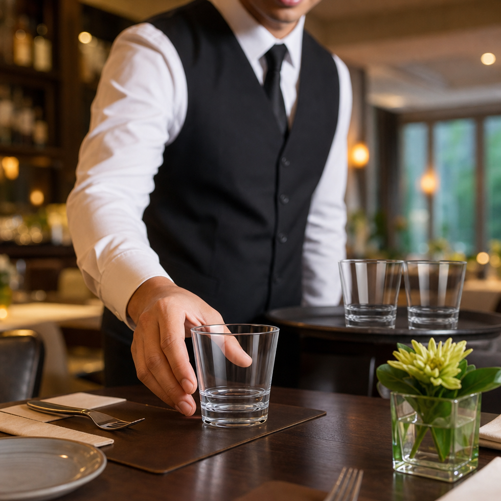 Polycarbonate Clear Double Rocks Glass 355ml for Beverage Service (Pack of 12)