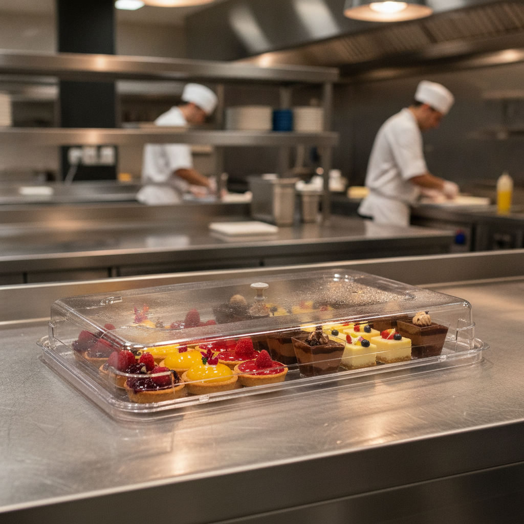 Plastic GN Display Case 9L for Commercial Use