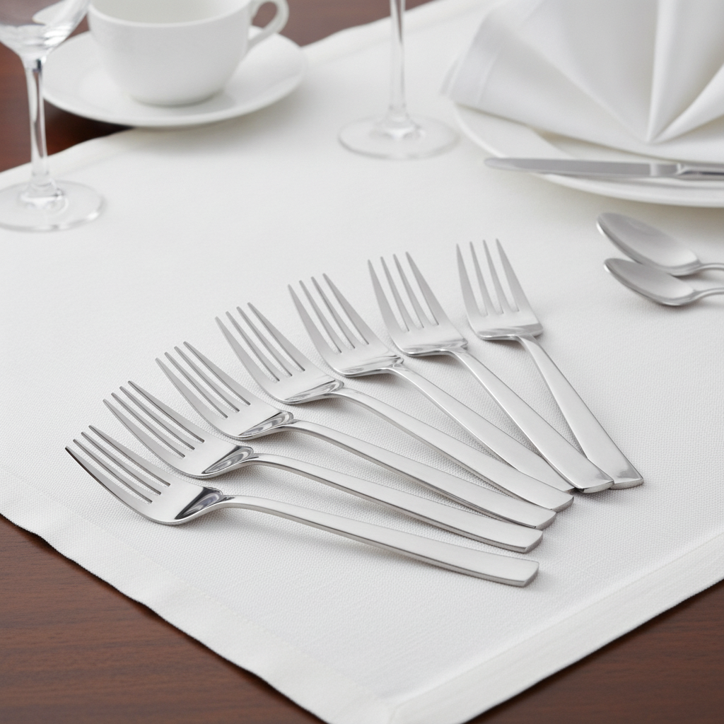 18/10 Stainless Steel Dessert Forks for Restaurants & Bars (Pack of 12)