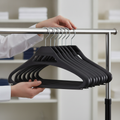 Black Polypropylene Hangers for Hotels & Restaurants (Pack of 100)