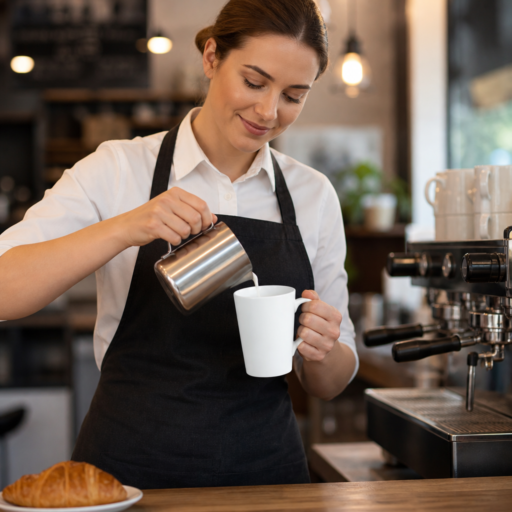 Latte Mugs 340ml Porcelain for Cafés & Restaurants (Pack of 24)