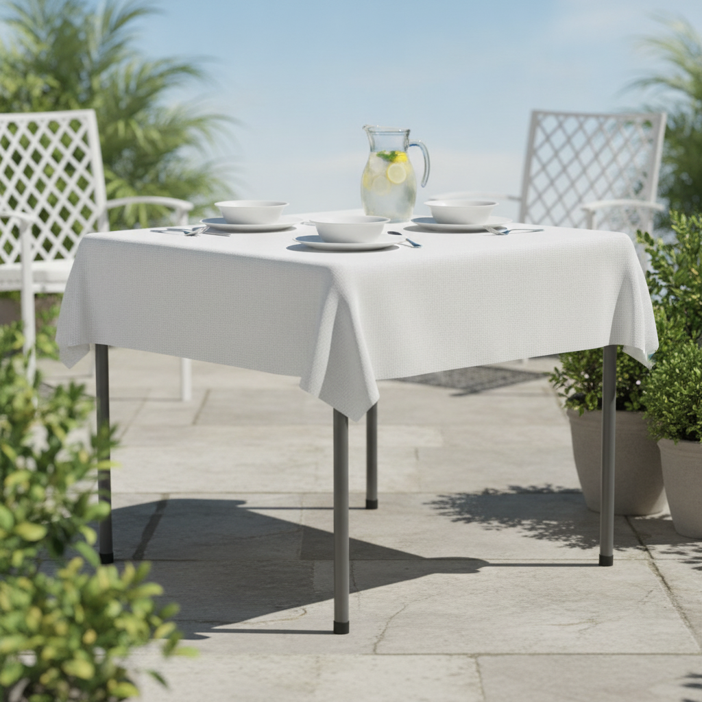 High-Density Polyethylene Square Folding Table 3ft for Outdoor Events