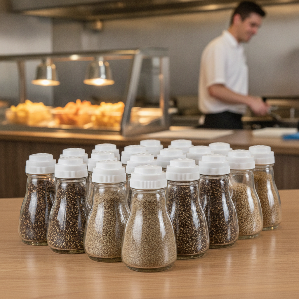 Glass Pepper Shakers 40ml for Fish and Chip Shops (Pack of 12)