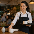 Stacking Tea Cups 206ml Stoneware for Cafés & Restaurants (Pack of 12)