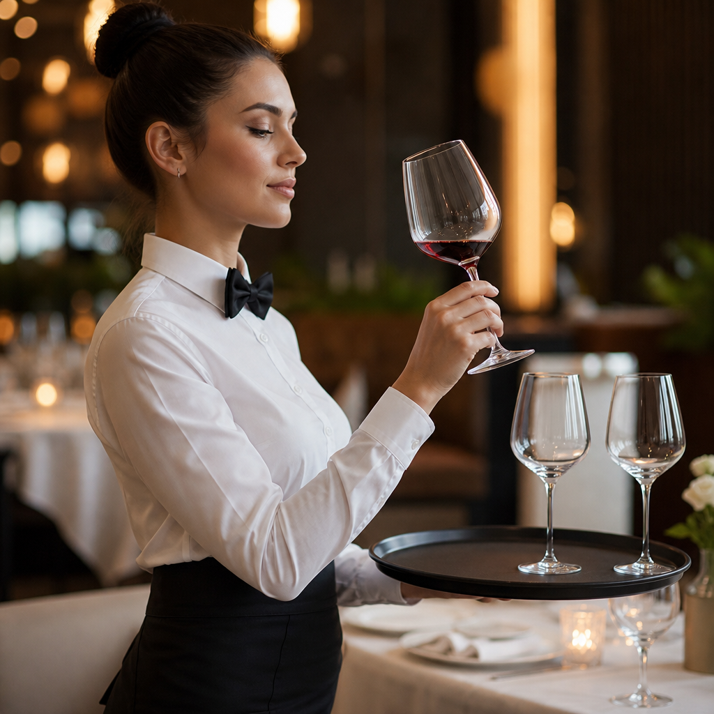 Glass Wine Glasses 370ml for Bars & Restaurants (Pack of 6)