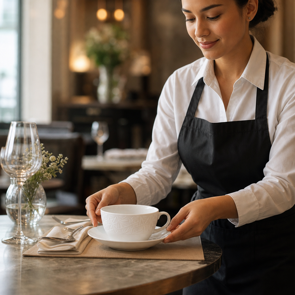 Teacups 8oz Fine China for Contemporary Dining (Pack of 12)