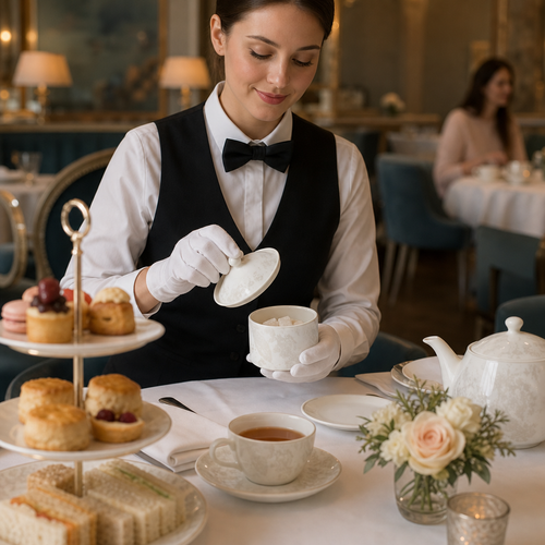 Bone China Cream Sugar Pot 170ml for Afternoon Tea (Pack of 6)