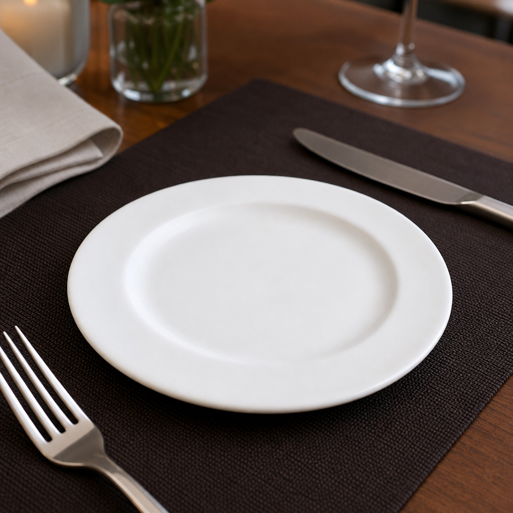 Plates 165mm White Porcelain for Fine Dining (Pack of 36)