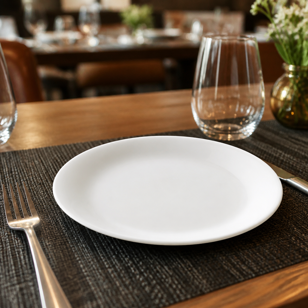 Plates 155mm Porcelain for Casual Dining (Pack of 12)