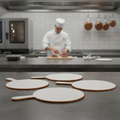 Melamine Round Handled Paddle 320mm for Creative Displays (Pack of 4)